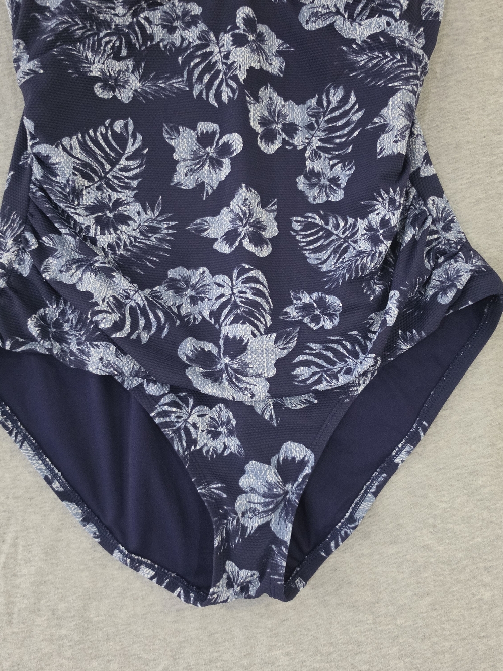 Tommy Bahama Navy & White Tropical Floral One-Piece - Picture 6 of 10
